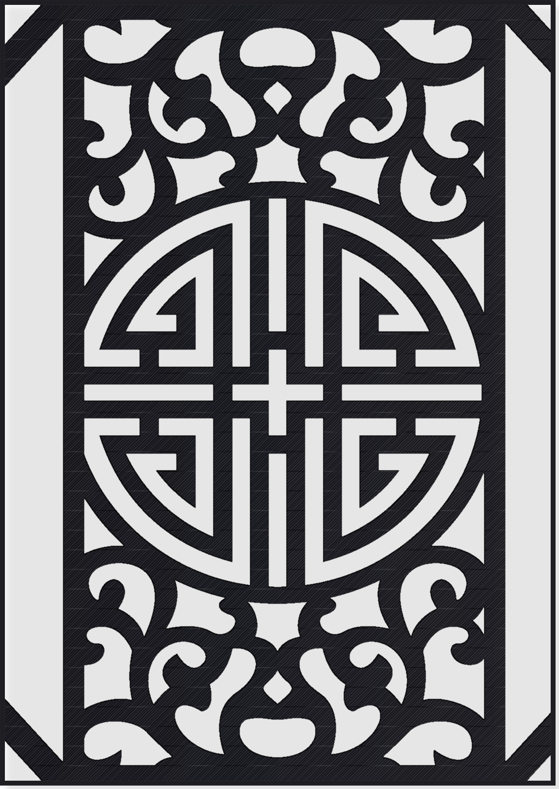 Panou Decorativ Model 040 — Tablă Decupată CNC Laser