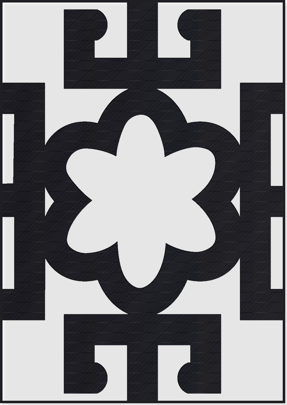 Panou Decorativ Model 066 — Tablă Decupată CNC Laser