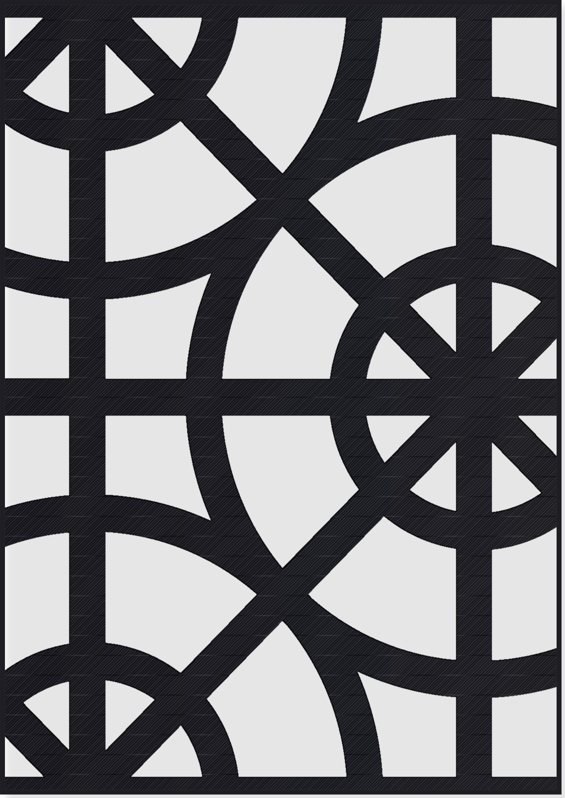 Panou Decorativ Model 222 — Tablă Decupată CNC Laser
