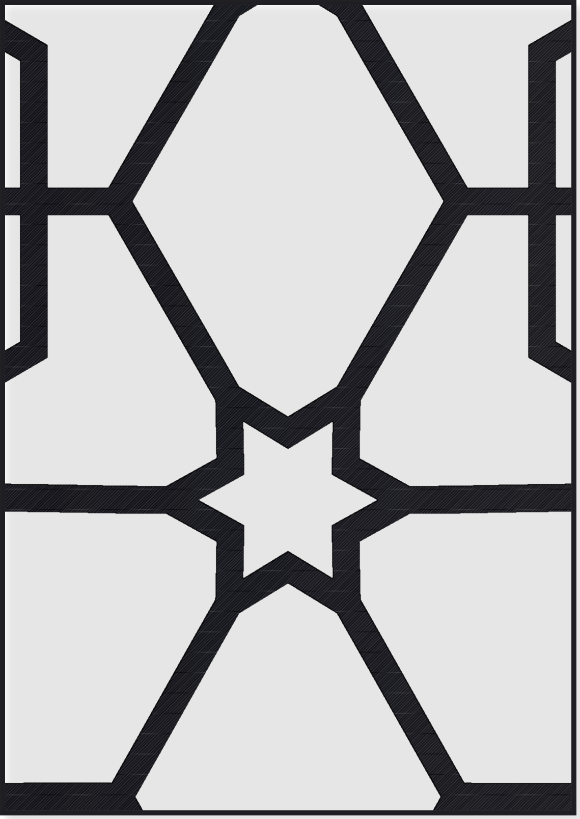 Panou Decorativ Model 223 — Tablă Decupată CNC Laser