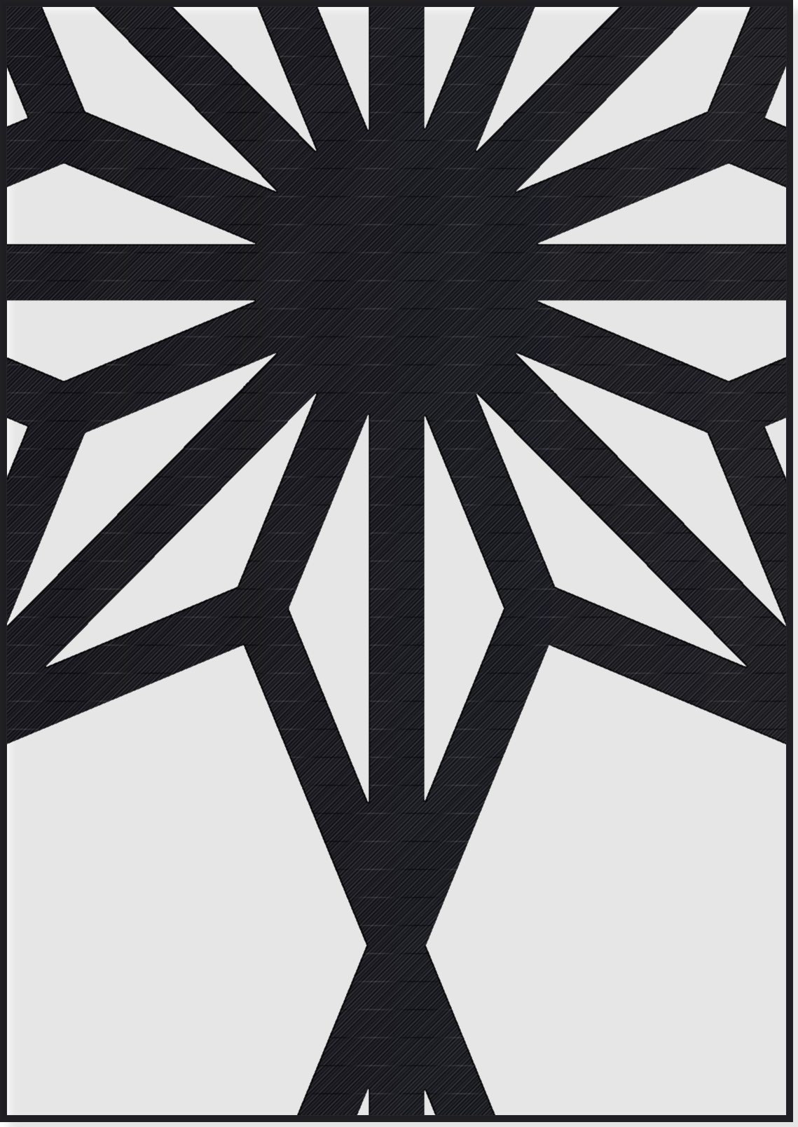 Panou Decorativ Model 226 — Tablă Decupată CNC Laser