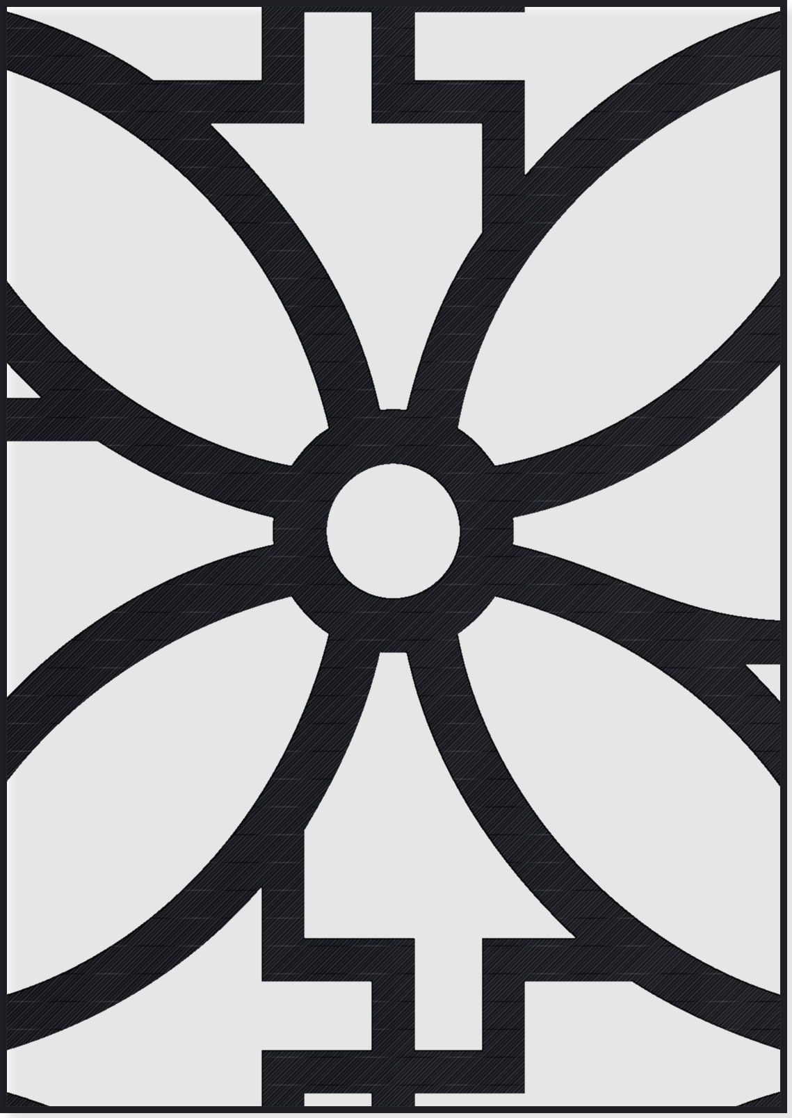 Panou Decorativ Model 282 — Tablă Decupată CNC Laser