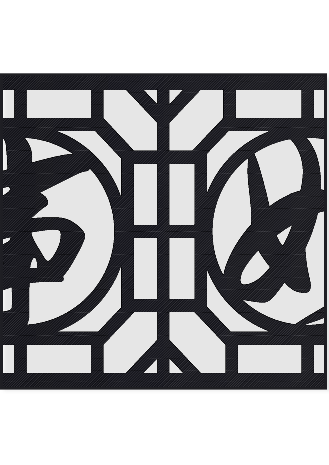 Panou Decorativ Model 354 — Tablă Decupată CNC Laser