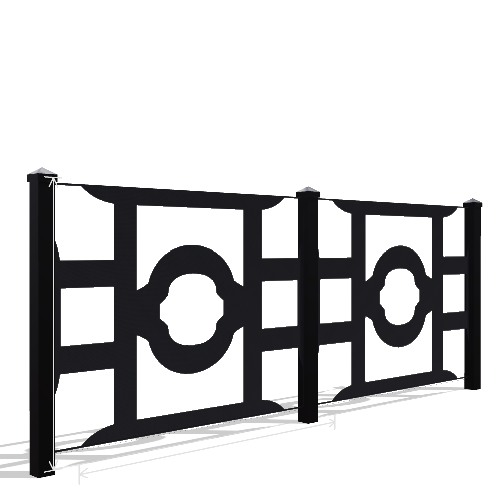 Panou Gard Metalic Model 028 — Tablă Decupată CNC Laser