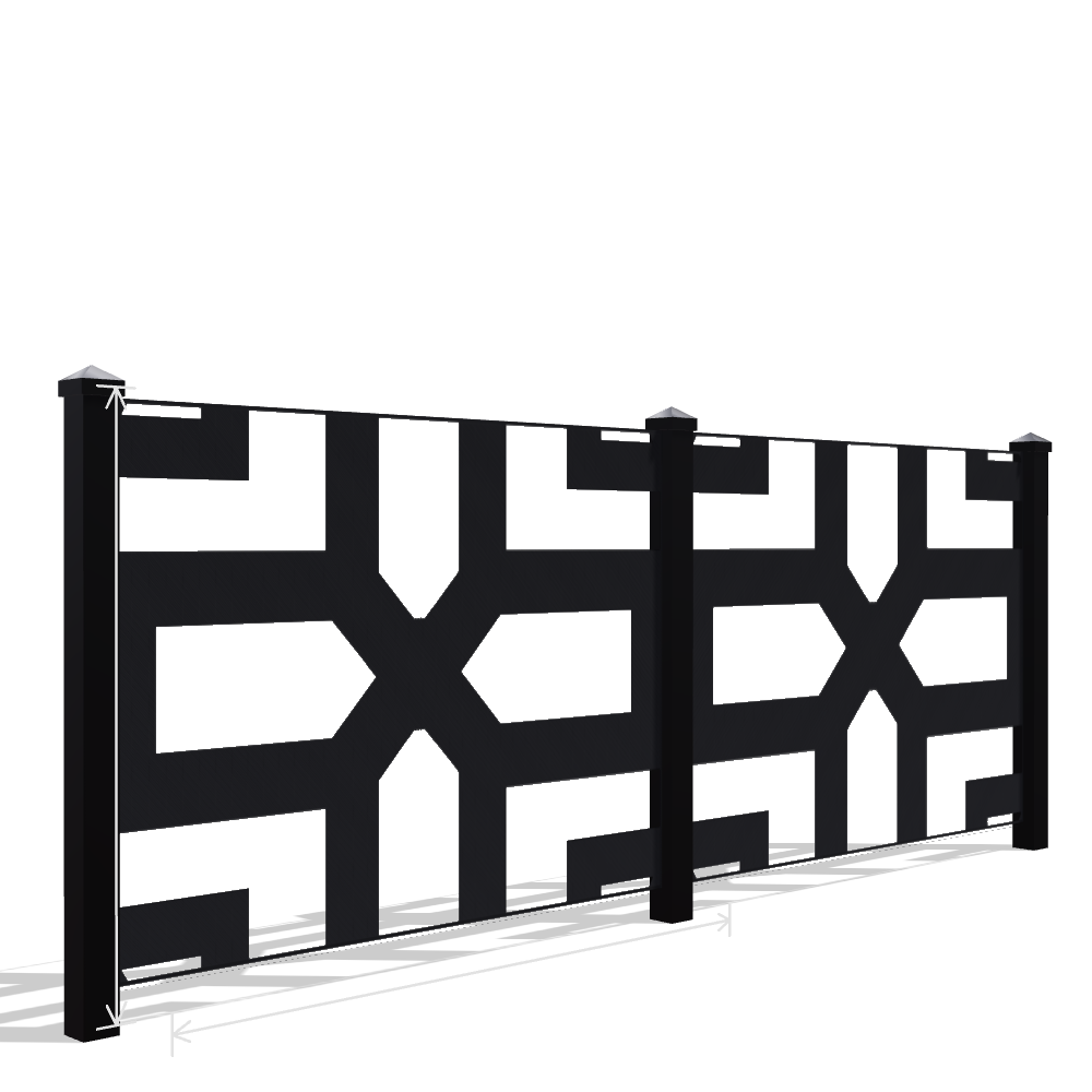 Panou Gard Metalic Model 031 — Tablă Decupată CNC Laser