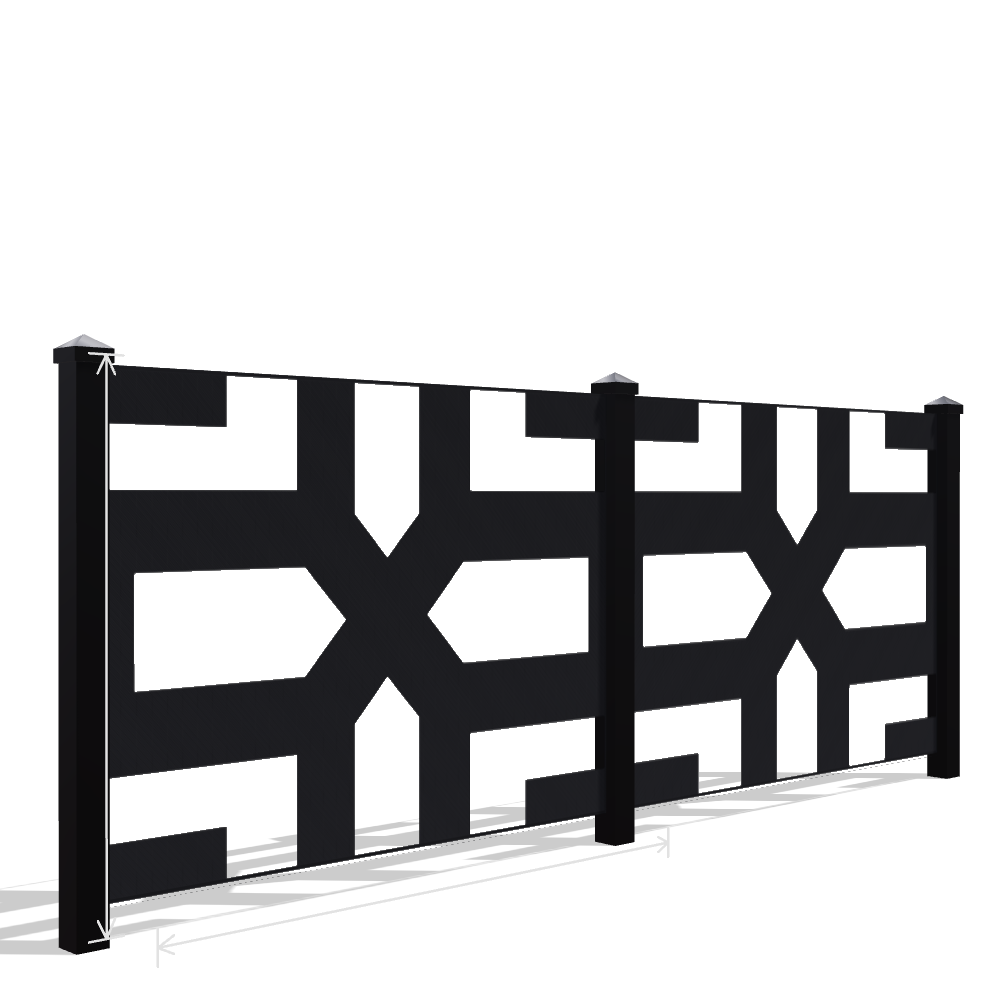 Panou Gard Metalic Model 033 — Tablă Decupată CNC Laser