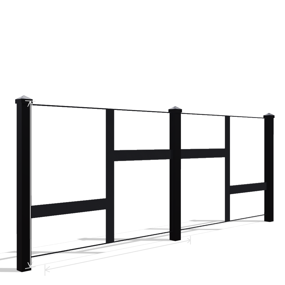 Panou Gard Metalic Model 038 — Tablă Decupată CNC Laser
