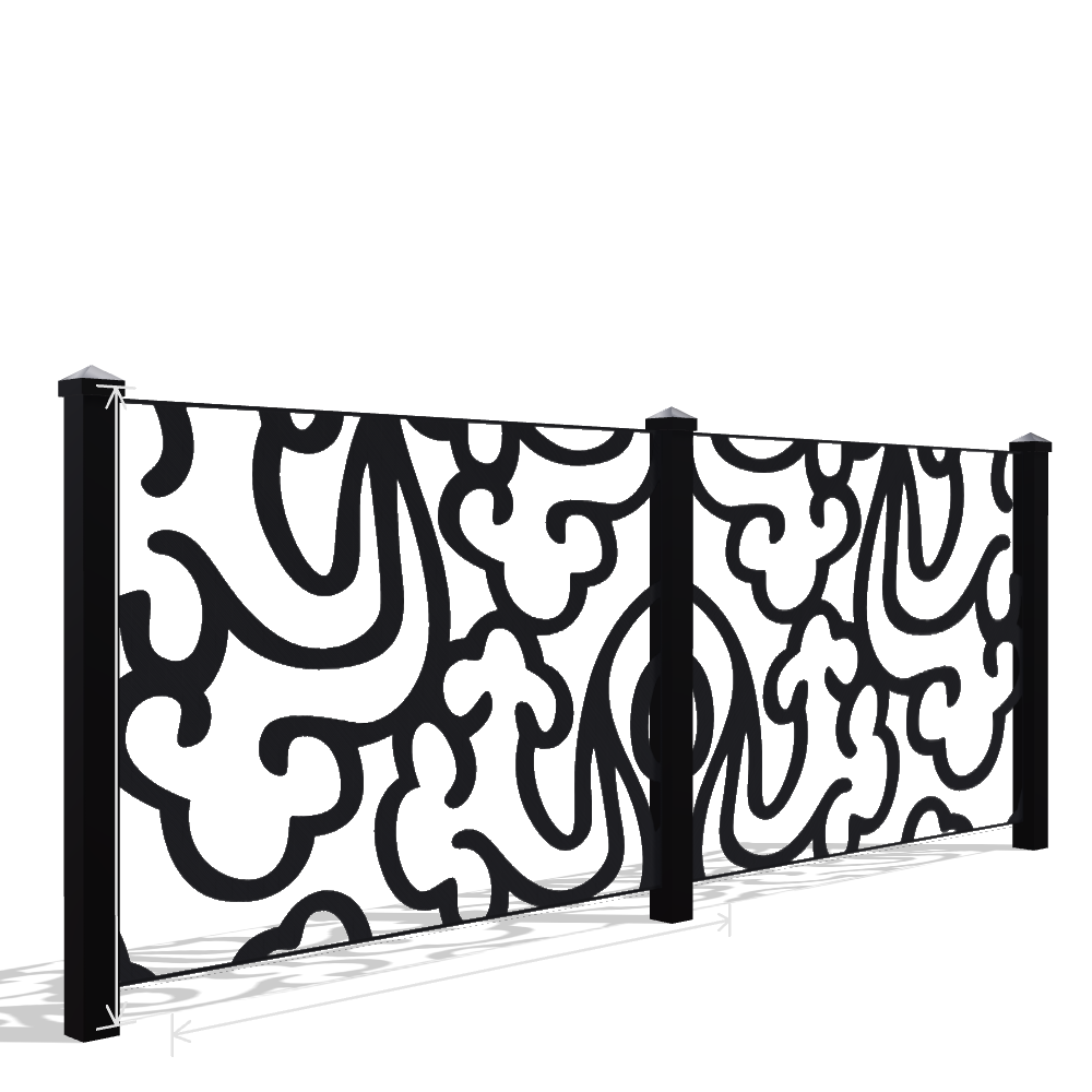 Panou Gard Metalic Model 079 — Tablă Decupată CNC Laser