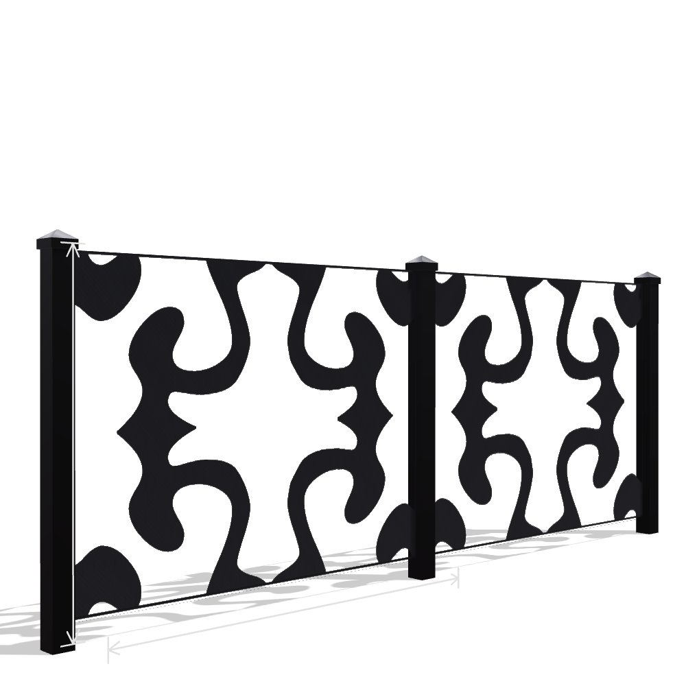 Panou Gard Metalic Model 091 — Tablă Decupată CNC Laser