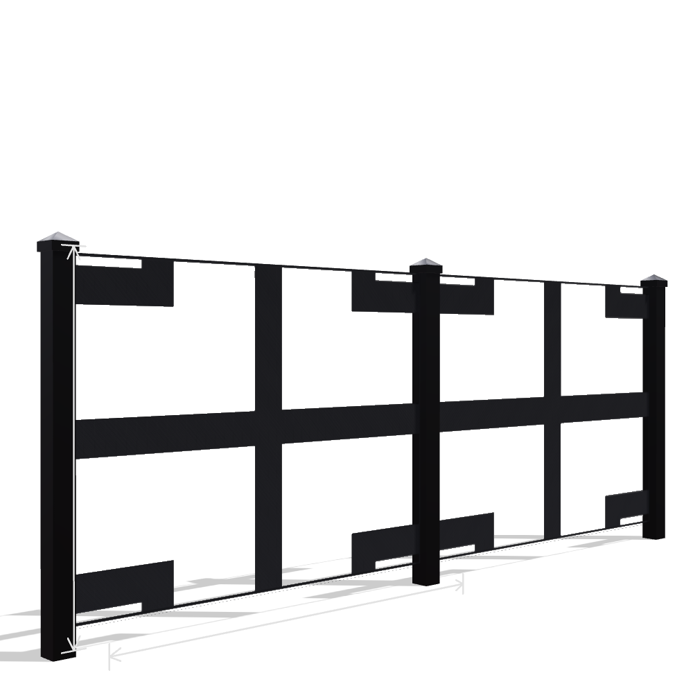 Panou Gard Metalic Model 109 — Tablă Decupată CNC Laser