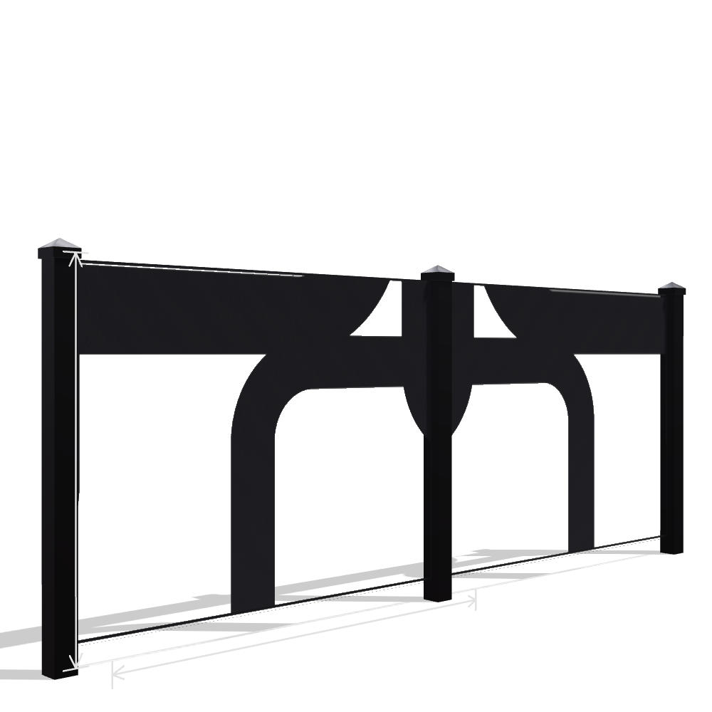Panou Gard Metalic Model 119 — Tablă Decupată CNC Laser