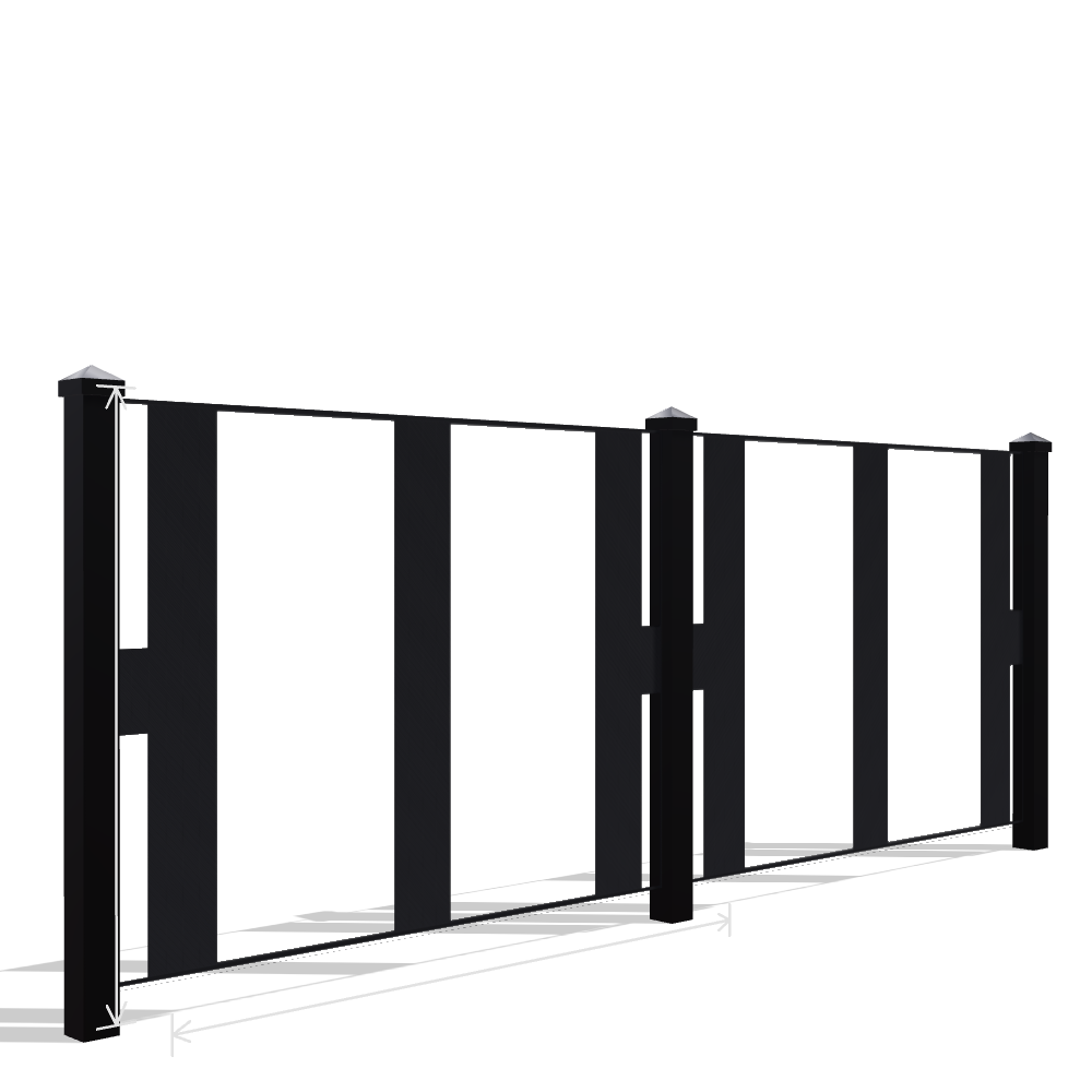 Panou Gard Metalic Model 127 — Tablă Decupată CNC Laser