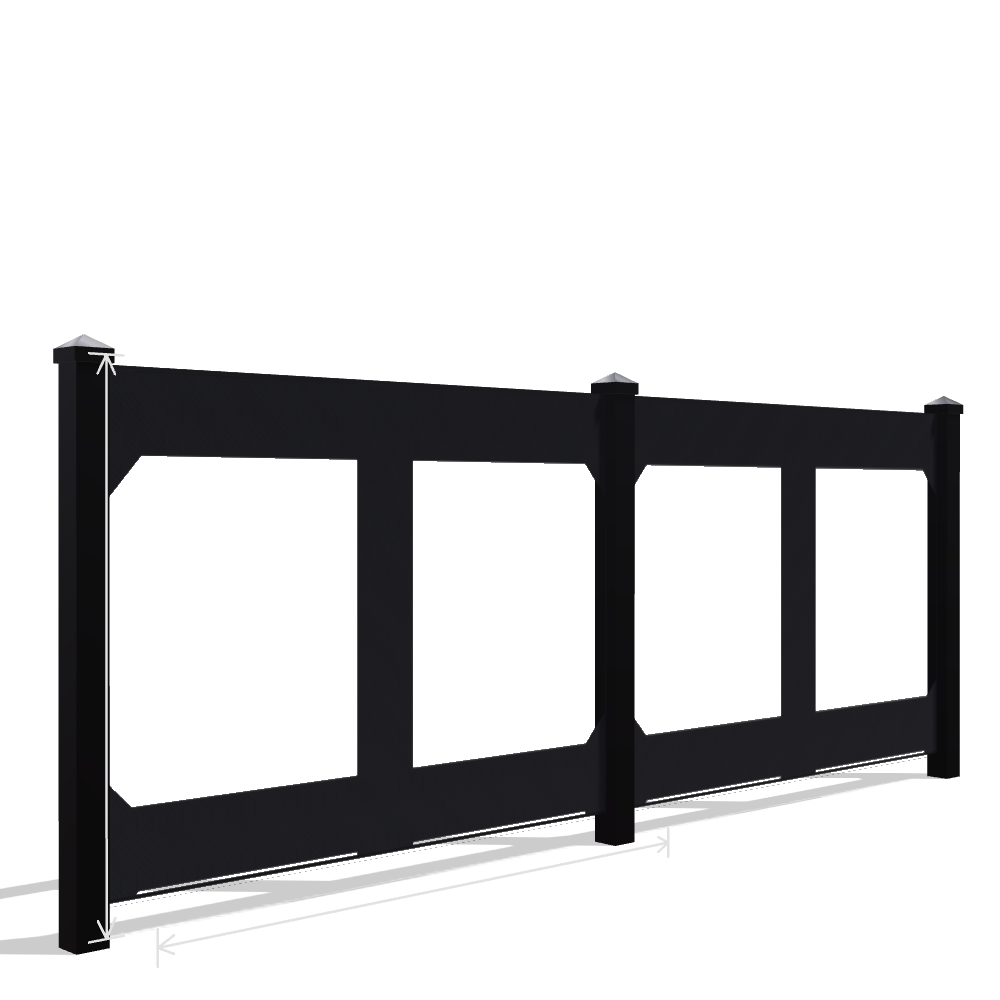 Panou Gard Metalic Model 135 — Tablă Decupată CNC Laser