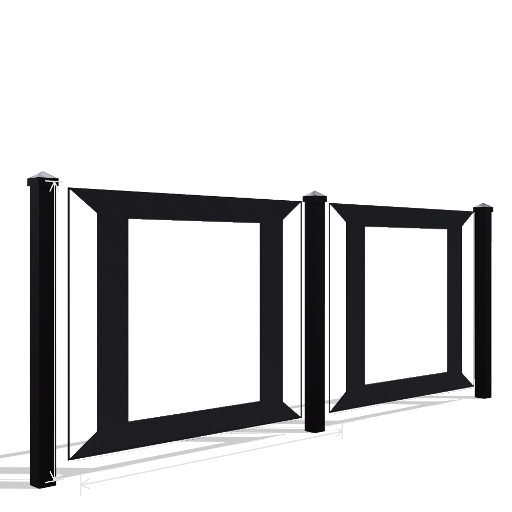 Panou Gard Metalic Model 136 — Tablă Decupată CNC Laser