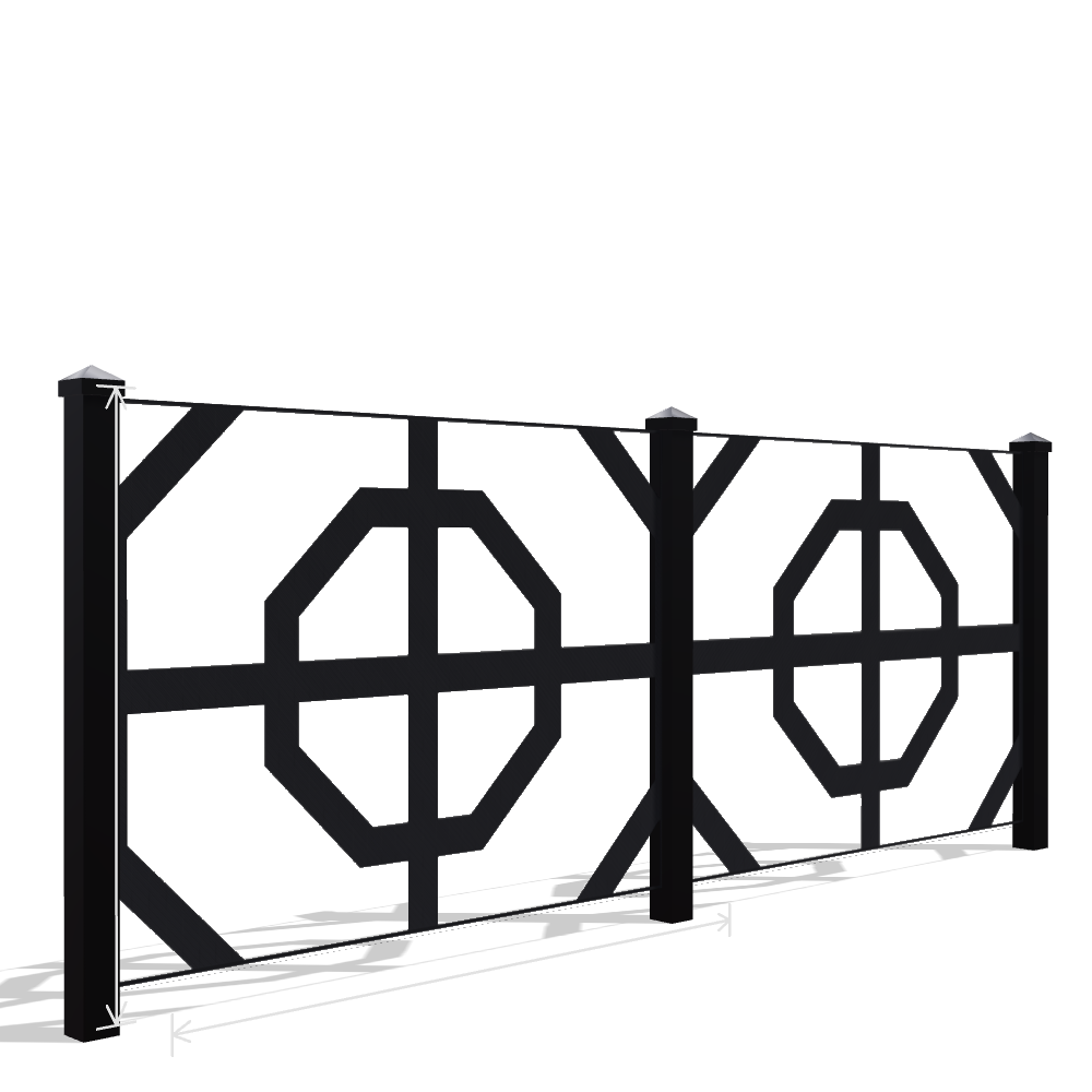 Panou Gard Metalic Model 138 — Tablă Decupată CNC Laser