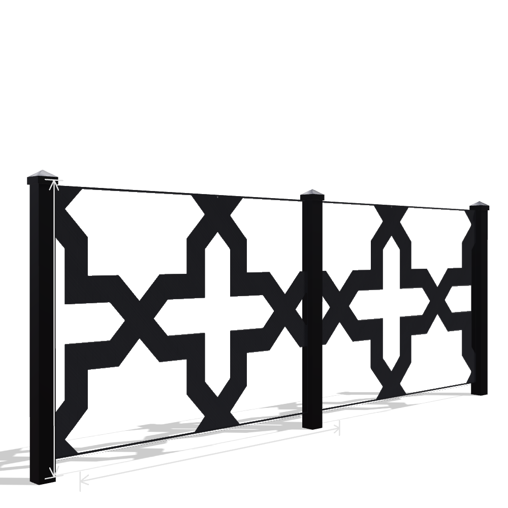 Panou Gard Metalic Model 149 — Tablă Decupată CNC Laser